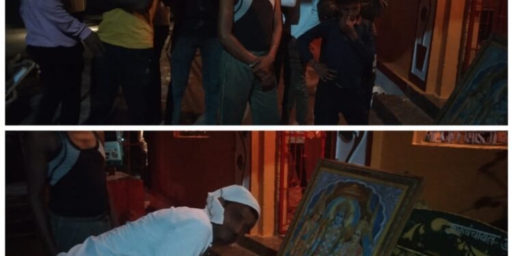 गोंडपिपरी तालुक्यातील डोंगरगाव येथे रामनवमी मोठ्या उत्साहात साजरी.