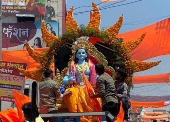 प्रभू श्रीरामाच्या जयघोषात मालेगांव शहरात रामनवमी सोहळा उत्साहात संपन्न.