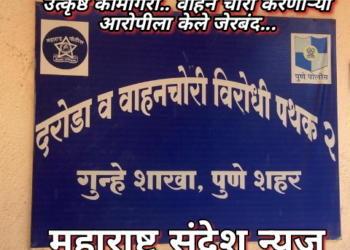 दरोडा व वाहन चोरी विरोधी पथक 2 ची उत्कृष्ठ कामगिरी.. वाहन चोरी करणाऱ्या आरोपीला केले जेरबंद…