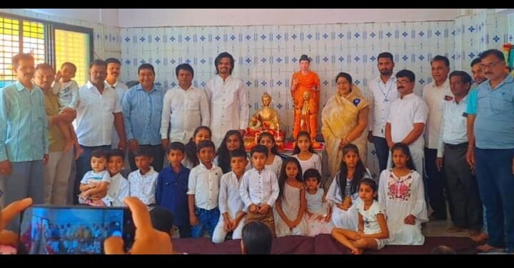 नागपूर: इतवारी मिरची बाजार जय भीम चौक येथे डॉ. बाबासाहेब आंबेडकर यांची 132वी जयंती उत्साहात साजरी.