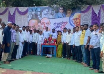 भारतीय घटनेचे शिल्पकार डॉ. बाबासाहेब आंबेडकर यांच्या 132 वी जयंती विश्वरत्न डॉ.बाबासाहेब आंबेडकर प्रतिष्ठानच्या वतीने जल्लोषात साजरी.