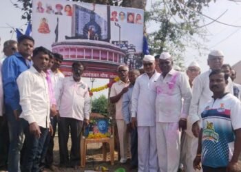 संगमनेर तालुक्यातील ओझर बुद्रुक येथे डॉ. बाबासाहेब आंबेडकर यांची 132 वी जयंती उत्साहात साजरी.