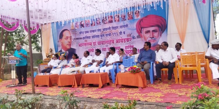 बौध्द धम्म संस्कार संघ, सांगली श्रावस्ती विहार यांच्या वतीने क्रांतीबा जोतीबा फुले व डॉ. बाबासाहेब आंबेडकर यांची जयंती उत्साहात साजरी.