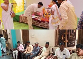 माजी जिल्हा परिषद अध्यक्ष अजयभाऊ कंकडालवार यांनी पुण्यानुमोदन कार्यक्रमाला उपस्थिती.