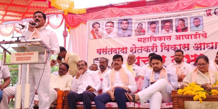 सांगली कृषि उत्पन्न बाजार समितीच्या निवडणुक, महाविकास आघाडी तर्फे जोरदार प्रचार.