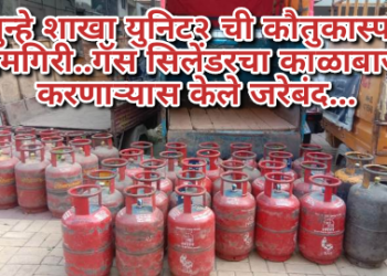 गुन्हे शाखा युनिट२ ची कौतुकास्पद कामगिरी..गॅस सिलेंडरचा काळाबाजार करणाऱ्यास केले जरेबंद…