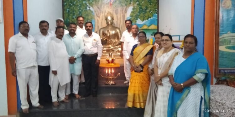 बौद्ध धम्म संस्कार संघ सांगली तर्फे महात्मा ज्योतिबा फुले यांची 196 वि जयंती साजरी