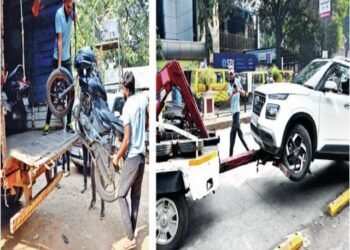 पिंपरी चिंचवड शहरात ‘टोईंग’ नावाखाली वाहन चालकाची लूट? दंडाच्या नावाखाली चक्क वसुली? पोलिसांचे दुर्लक्ष.