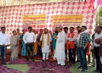 शासकीय वैद्यकीय महाविद्यालय हिंगणघाटला व्हावे याकरिता संघर्ष समितीचा धरणे आंदोलन.