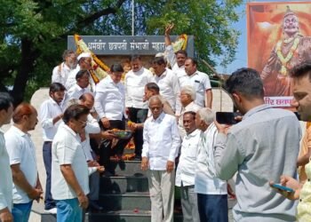 नागपुर: छत्रपती संभाजी महाराज जयंती (छत्रपती संभाजी स्मारक समिती) तर्फे उत्साहात साजरी.