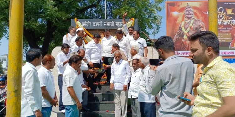 नागपुर: छत्रपती संभाजी महाराज जयंती (छत्रपती संभाजी स्मारक समिती) तर्फे उत्साहात साजरी.