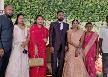 कंबगोनीवार परिवाराच्या स्वागत समारंभ कार्यक्रमाला भाग्यश्रीताई आत्राम यांची उपस्थिती.