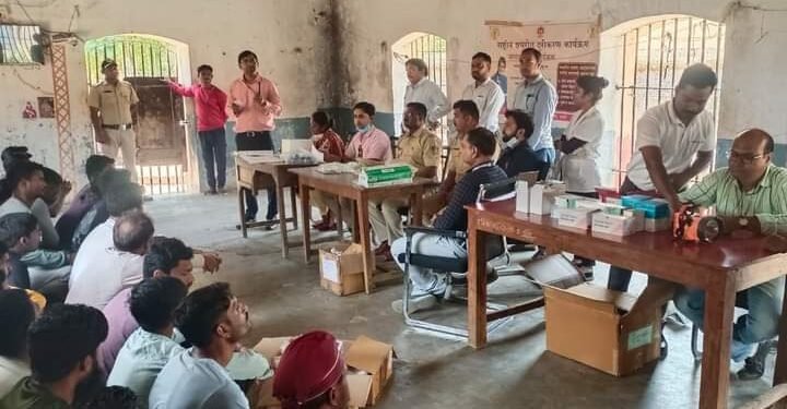 वर्धा जिल्हा कारागृह येथे बंदींसाठी आरोग्य शिबिराचे आयोजन, बंदी बांधवांच्या विविध आरोग्य तपासण्या.