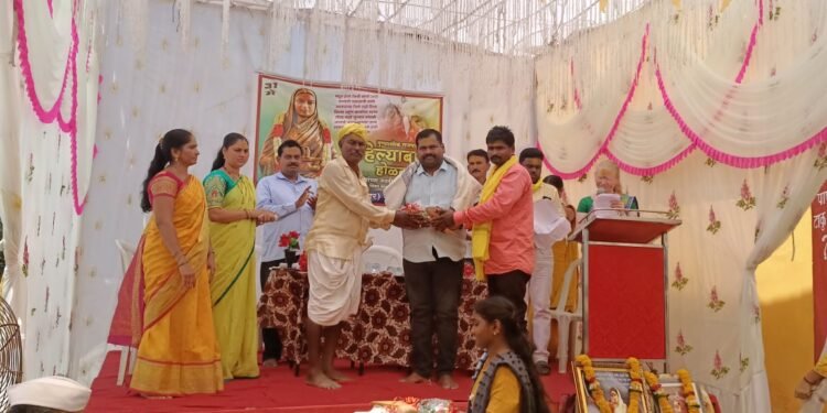 भंगाराम तळोधी येथे धनगर समाजाचा वतीने पूण्यश्लोक अहिल्याबाई होळकर यांची जयंती मोठ्या उत्साहात साजरी.