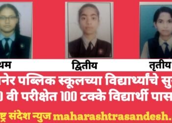 सावनेर पब्लिक स्कूलच्या विद्यार्थ्यांचे सुयश, 10 वी परीक्षेत 100 टक्के विद्यार्थी पास.