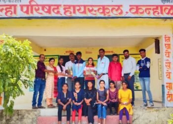 जिल्हा परिषद हायस्कूल शाळा कन्हाळगाव येथे 10 वि तिल गुनवंत  विद्यार्थ्यांचा सत्कार समारंभ संपन्न.