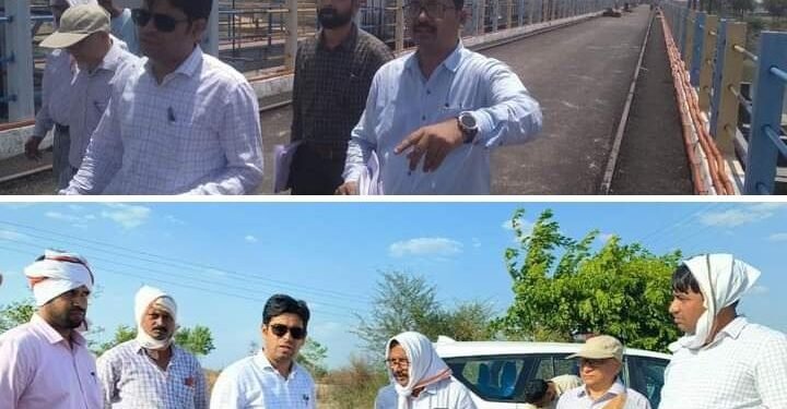 वर्धा जिल्हाधिकाऱ्यांनी केली निम्न वर्धा धरण व पुलगाव, खर्डा बॅरेजची व कालव्यांची पाहणी व शेतकऱ्यांशी चर्चा.