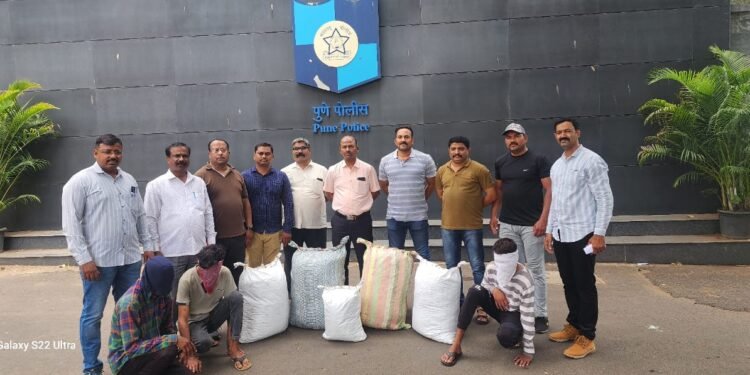 अंमली पदार्थ विरोधी पथक २ ची कौतुकास्पद कामगिरी ! गडचिरोली जिल्ह्यातून गांजा विक्री करिता आलेल्या उच्चशिक्षित तीन तरुणांना पुणे येथे केले अटक
