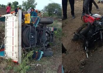 वाशिम येथे भीषण अपघात 3 जण जागीच ठार तर एक जण जखमी.