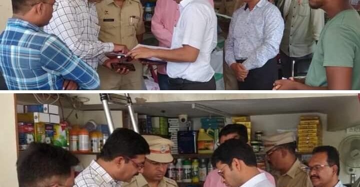 जिल्हाधिकारी यांची वर्धा शहरातील कृषि केंद्रांना अचानक भेट व बियाणे विक्री व साठा नोंदी तपासला योग्य दरात बियाणे विक्रीचे निर्देश.