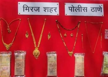 सांगली: विविध ठिकाणी घरफोड्या करणाऱ्या 5 चोरांना पोलिसांनी ठोकल्या बेड्या, लाखोंचा मुद्दमाल जप्त.