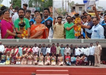 पट्टणकोडोली येथे जेके ग्रुप बौद्ध समाज यांच्या वतीने मोठ्या उत्साहात लोकराजा राजर्षी शाहू महाराज यांची जयंती साजरी.