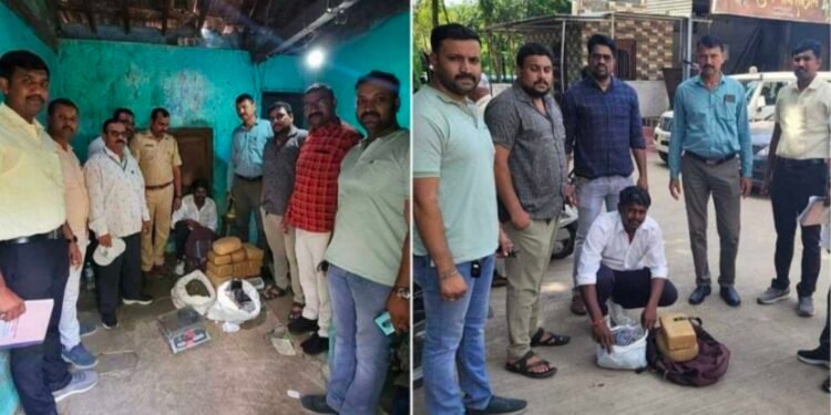 अंमली पदार्थ विरोधी पथकाने एकूण १०,६४,३००/- रुपये किंमतीचा एकुण ४१ किलो गांजा हा अंमली पदार्थ जप्त केला.