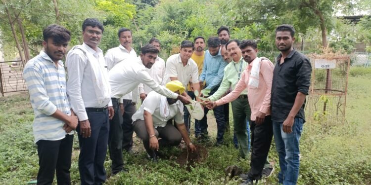 राष्ट्रवादी काँग्रेस पार्टी यांच्या तर्फे वडनेर ग्रामीण रुग्णालय येथे फळ वाटप वृक्षारोपण कार्यक्रम.