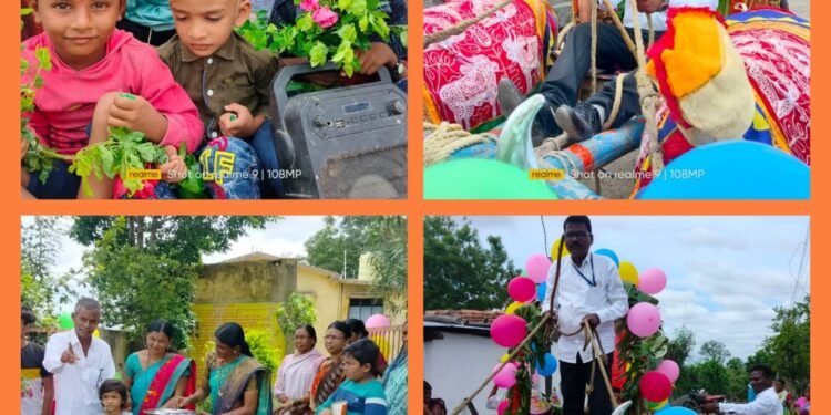 जिल्हा परिषद प्राथमिक शाळा दुर्गापुर शाळेत थाटामाटा प्रवेशोत्सव साजरा करण्यात आला.