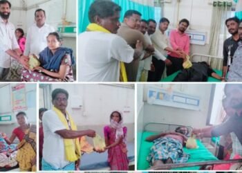 सिरोंचा येथे माजी जि.प अध्यक्ष कंकडालवार यांचा वाढदिवस उत्साहात साजरा, रुग्णांना फळ वाटप व विध्यार्थ्यांना पाठ्यपुस्तक वितरण.