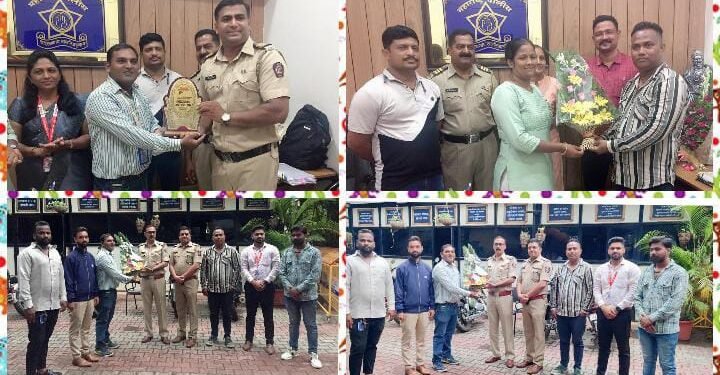 पुणे येथे महाराष्ट्र संदेश न्युजच्या वतीने सन्मान वर्दीचा सन्मान वर्दीतील माणसाचा कार्यक्रमा अंतर्गत पोलिसांचा सत्कार संपन्न.