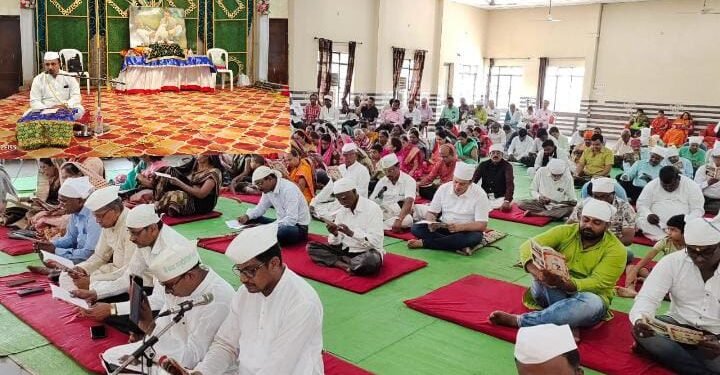 गुरु पोर्णीमा निमित्य पादुका दर्शन, श्री.बाबा ताजुद्दीन स्तोत्र सामूहिक पारायणाचा कार्यक्रम संपन्न.