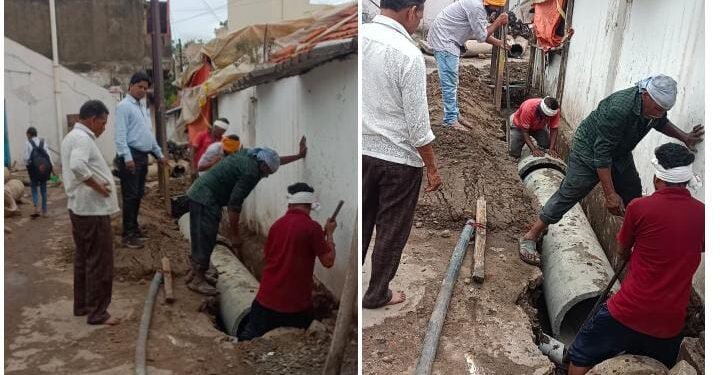 माजी शिक्षण सभापती सारिका कनकम के लगातार पाठपूरावेसे डॉ.आंबेडकर वार्ड में नये अंडरग्राउंड नालियों का निर्माण किया गया.