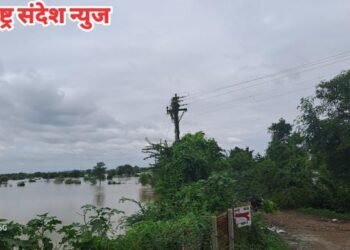 विसापूर गावात पूरस्थिती  हजारो हेक्टर शेती पुराखाली, शेतकऱ्यांचा शेत जमिनीचे पंचनामे करून नुकसान भरपाई द्या: प्रितम पाटणकर