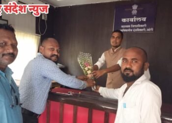 नवनियुक्त उपविभागीय दंडाधिकारी तथा सहाय्यक जिल्हाधिकारी वैभव वाघमारे यांचे मनसे कडून स्वागत.