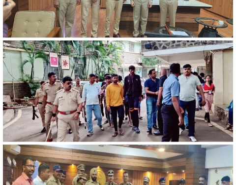 रात्री हत्यारासह दरोडा घालण्याच्या तयारीत असणारे सराईत गुन्हेगार यांना रात्रगस्तीला असणारे शिवाजीनगर व डेक्कन पोलीस स्टेशन पोलीस स्टाफ यांचेकडुन जेरबंद