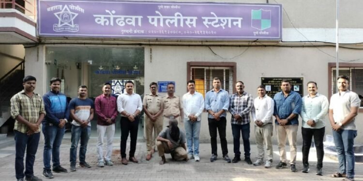 कोंढवा पोलिस स्टेशन तपास पथकांची धडाकेबाज कामगिरी ! मजुरीचे १००/- रू देण्यास विरोध केलेल्या मामाचा खून करणाऱ्या भाच्याला ठोकल्या बेड्या….
