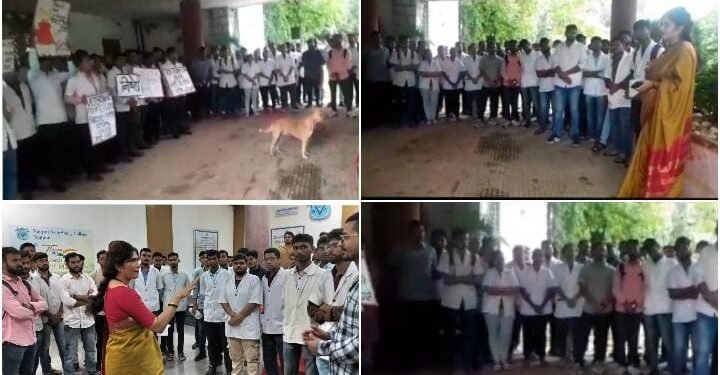नागपूर येथे गेल्या दहा दिवसांपासून पशुवैद्यकीय विद्यार्थ्यांचा आपल्या विविध मागण्यासाठी राज्यव्यापी आंदोलन सूरू