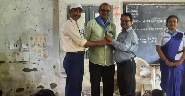 राणी लक्ष्मीबाई बुलबुल युनिट पंचायत समिती हिंगणघाट द्वारे जागतिक स्काउटिंग सूर्वोदय दिवस व स्कार्फ दिवस साजरा.