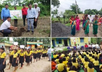 अंबुजा सिमेंट फाउंडेशन जिल्हा परिषद व ग्रापंचायत नांदगाव यांच्या संयुक्त विद्यमाने नांदगाव (सूर्या) येथे वृक्षारोपण उपक्रम.