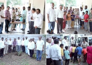 अण्णाभाऊ साठे जयंती निमित्त जयसिंगपुर येथील आश्रम शाळेत वही, पेन व खाऊचे वाटप.