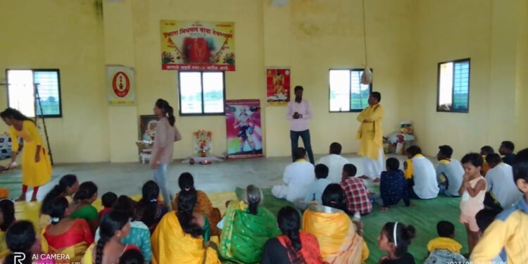 आर्वी: कुवारा भिवसन बाबा पेन ठाणा समिती आर्वी येथे जागतिक आदिवासी दिवस उत्साहात साजरा.