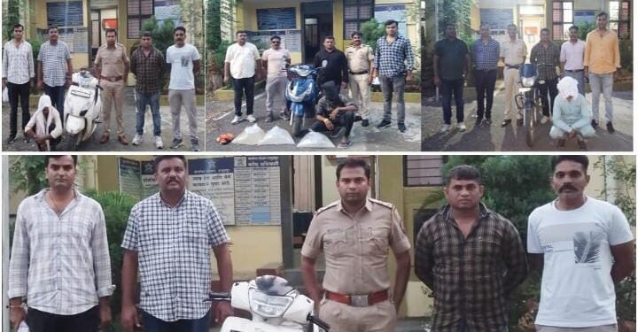 समुद्रपूर पोलीस स्टेशनच्या हद्दीत अवैध दारू वाहतुक व सट्टा जुगार वर धडक कार्यवाही सुरू.