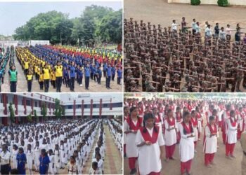 वर्धा: मेरी माटी मेरा देश अभियानांतर्गत ५२१ ग्रामपंचायती, १४७९ शाळांचा सहभाग दोन लाख विद्यार्थ्यांसह शिक्षक, कर्मचाऱ्यांनी घेतली पंचप्रण शपथ