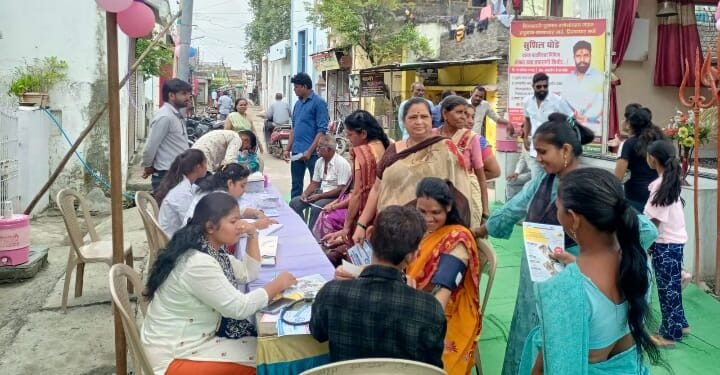 राष्ट्रवादी युवक काँग्रेसचे वर्धा जिल्हा उपाध्यक्ष सुशील घोडे यांच्या वाढदिवसानिमित्त आरोग्य तपासणी शिबीराचे आयोजन.