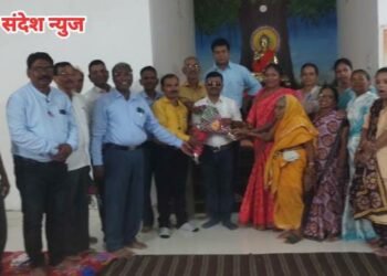 महाराष्ट्र उद्योजक पुरस्कार प्राप्त प्रसिद्ध उद्योजक प्रशांत जारोंडे यांचा नागरी सत्कार.