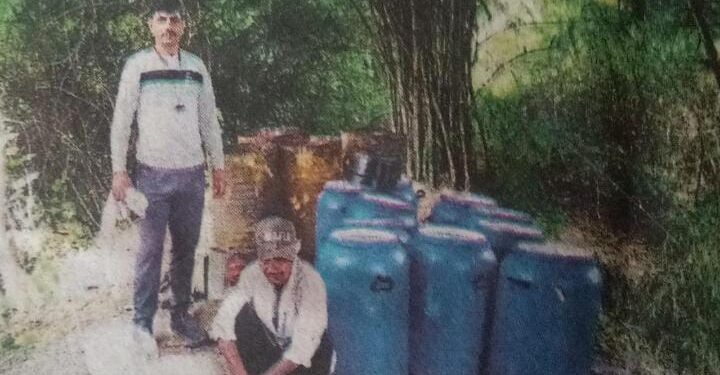 सेलू पोलिसांची गावठी दारूची भठी वर धडक कारवाई करून केली उद्ध्वस्त.