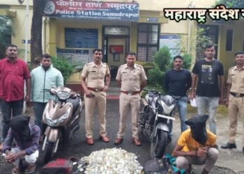 समुद्रपूर पोलीसांकडून देशी दारू मालाची वाहतुक करणारे आरोपी व विधी संघर्षीत बालकावर दारूबंदी कायद्याअन्वये कार्यवाई.