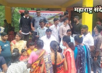 अहेरी तालुक्यातील प्रसिध्द असलेल्या आलापली येथील नागमाता मंदिर येते नागपंचमी निमीत्तने महाप्रसाद वितरण.