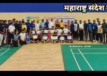 स्वातंत्र्याच्या अमृत महोत्सवानिमित्त रोटरी क्लब व रोट्रॅक्ट क्लब बल्लारपूर द्वारा आंतरशालेय बॅडमिंटन स्पर्धा संपन्न.